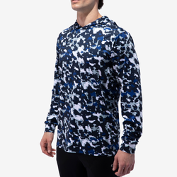 Men's - Eastbay Pursuit Long Sleeve Pullover Hoodie - Royal Camo