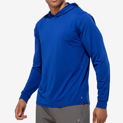Men's - Eastbay Pursuit Long Sleeve Pullover Hoodie - Royal