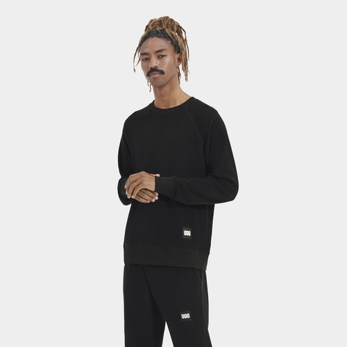 

UGG Mens UGG Kamryn Fleece Crewneck - Mens Black Size XL