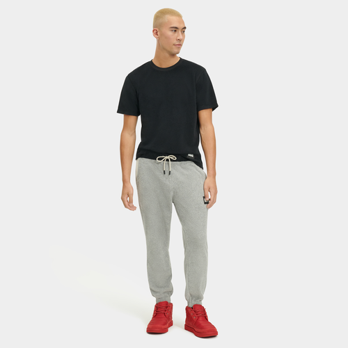 

UGG Mens UGG Malachi Fleece Joggers - Mens Gray/White/Black Size L