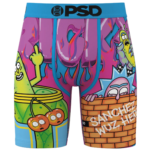 

PSD Mens PSD R&M Pickle Trip Underwear - Mens Pink/Blue/Green Size XXL