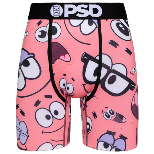 

PSD Mens PSD Patrick Faces Underwear - Mens Black/Pink Size L