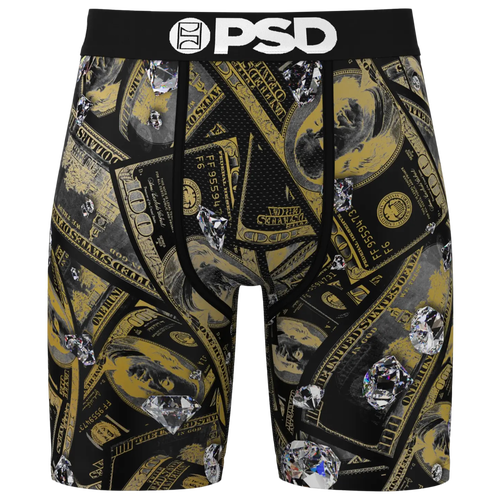 

PSD Mens PSD Cash Out Underwear - Mens Black/Green/White Size M