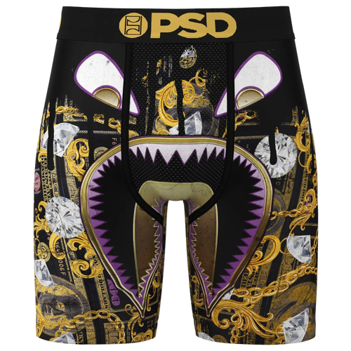 

PSD Mens PSD WF Money Hungry Briefs - Mens Gold/Black Size L