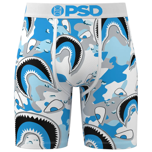 

PSD Mens PSD WF Naval Shark Briefs - Mens White/Blue Size S