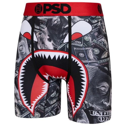 

PSD Mens PSD Warface Money Shreds Underwear - Mens Red/White/Black Size XXL