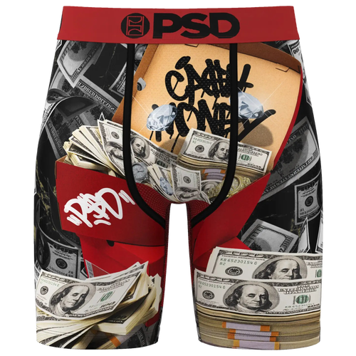 Psd Mens  Stash Box Underwear In Black/red