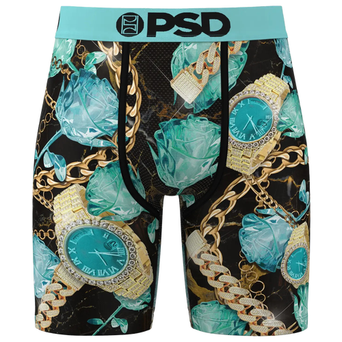 

PSD Mens PSD Icy Time Briefs - Mens Blue/Black/Gold Size M