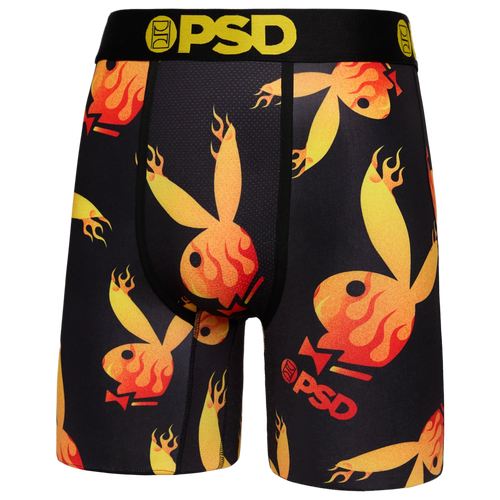 

PSD Mens PSD Playboy Flames Underwear - Mens Orange/Black Size L