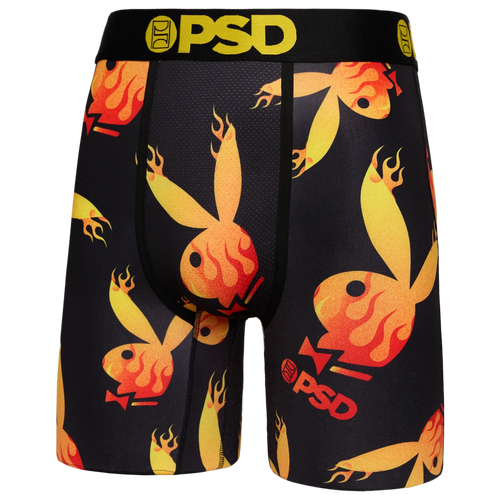 

PSD Mens PSD Playboy Flames Underwear - Mens Orange/Black Size M