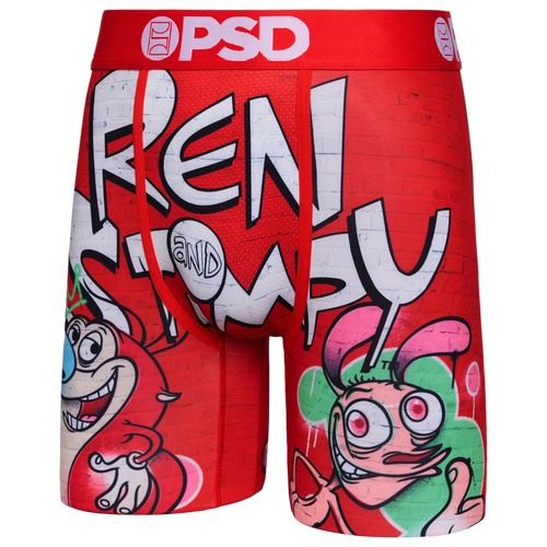 

PSD Mens PSD R&S Graffiti Underwear - Mens Red/White Size XL