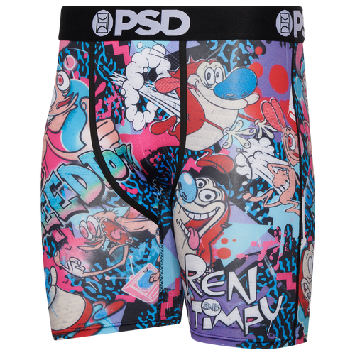 

PSD Mens PSD You Eeediot Underwear - Mens Pink/Blue/Black Size L