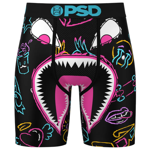 

PSD Mens PSD War Face Scribe Underwear - Mens Black/Pink/White Size M