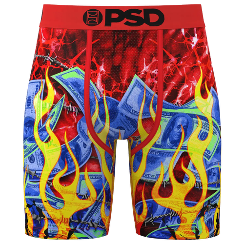 

PSD Mens PSD Hotshot Underwear - Mens Red/Yellow/Blue Size M