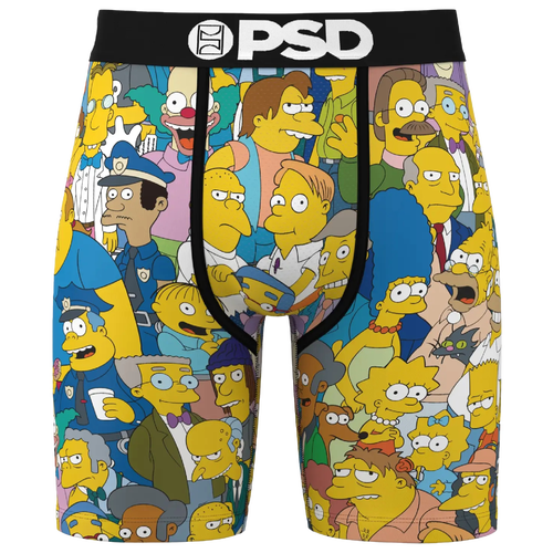 

PSD Mens PSD Simpson Squad Underwear - Mens Black/Yellow/Multi Size L