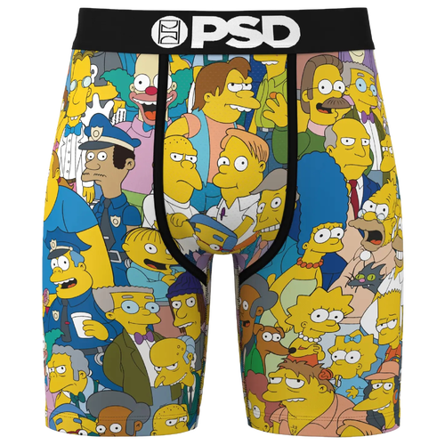 

PSD Mens PSD Simpson Squad Underwear - Mens Black/Yellow/Multi Size XXL