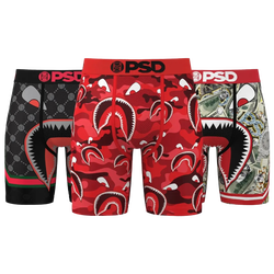 Men's - PSD WF 3 Pack Underwear - Red/Black/Multi