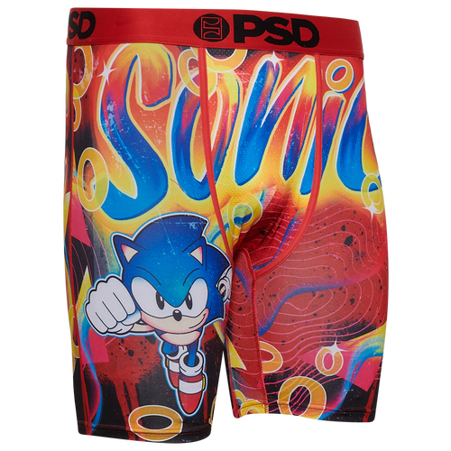 Psd Mens  Sonic Retro Underwear In Red/black/blue