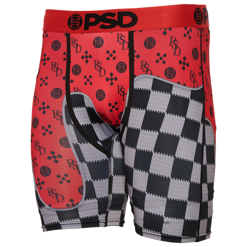 

PSD Mens PSD Infra Luxe Underwear - Mens Red/Black/Grey Size L