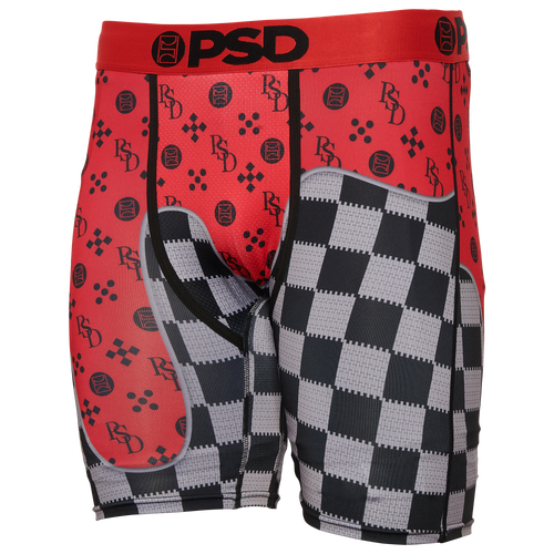 

PSD Mens PSD Infra Luxe Underwear - Mens Red/Black/Grey Size M