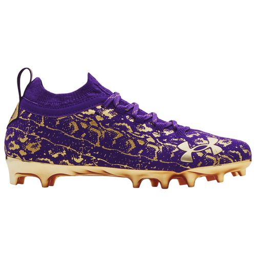 Under Armour  C1N Paisley MC Football Cleats Limited Edition Gold Purple 