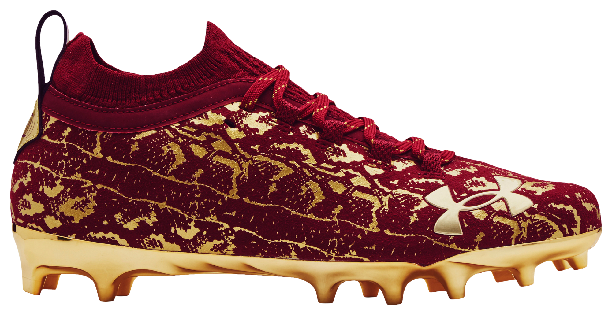 gold football cleats under armour