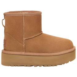 Girls' Grade School - UGG Classic Mini Platform - Chestnut/Chestnut