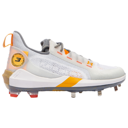 Men's - Under Armour Harper 6 Low ST - White/Concrete/Omega Orange