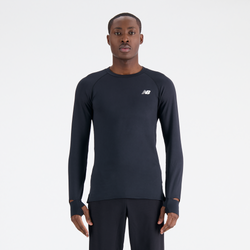 Men's - New Balance Q Speed Long Sleeve T-Shirt - Black/Black