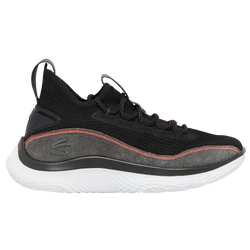 Boys' Grade School - Under Armour Curry 8 - Black/White/Green