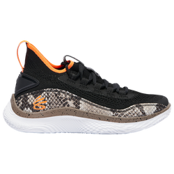 Boys' Grade School - Under Armour Curry 8 - Black/White/Brown