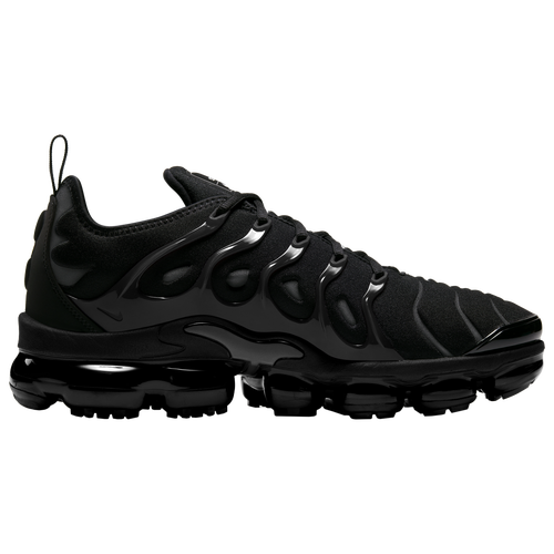 Shop Nike Mens  Air Vapormax Plus In Black/black/dark Grey