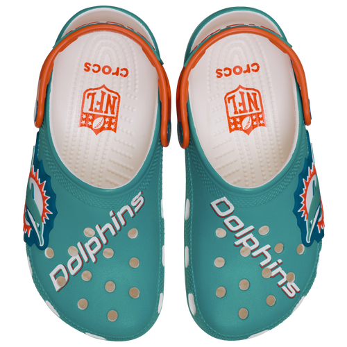 Crocs Mens NFL Classic Clogs - Shoes - Teal / Orange