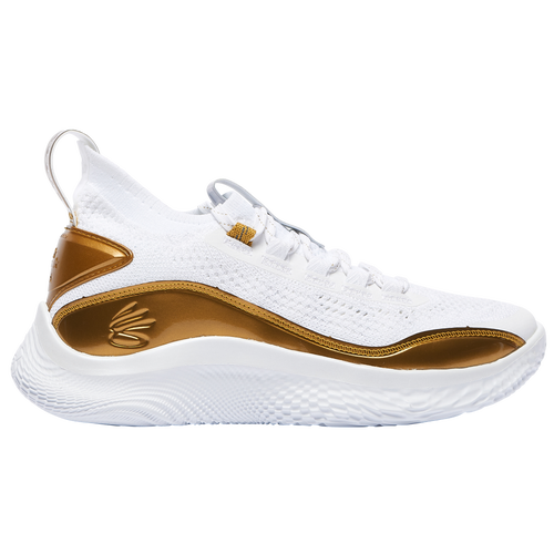  - Under Armour Curry 8 - White/Metallic Gold