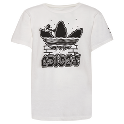 Boys' Grade School - adidas Originals Graffiti Graphic T-Shirt - White/Black