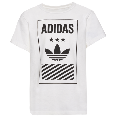 

adidas Originals Boys adidas Originals Hazard Graphic T-Shirt - Boys' Grade School White/Black Size XL