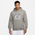 Jordan Dri-FIT Sport Crossover GFX Pullover Hoodie  - Men's Grey Heather/White