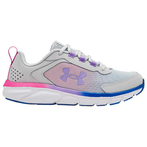 Under Armour Kids' Girls  Assert 9 In Halo Gray/white/vivid Lilac