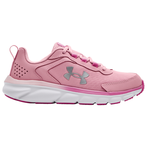 

Under Armour Girls Under Armour Assert 9 - Girls' Grade School Running Shoes Pink/Grey/Silver Size 3.5