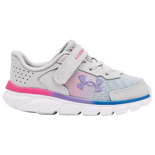 Under Armour Kids' Girls  Assert 9 In Halo Gray/white/vivid Lilac