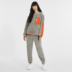 Women's - UGG Niko Sherpa Joggers - Grey/Grey