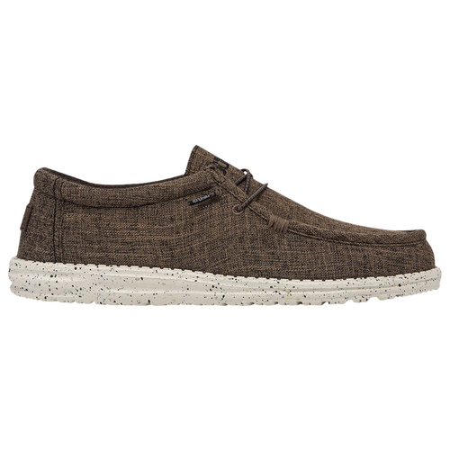 

HEYDUDE Mens HEYDUDE Wally Eco Linen - Mens Shoes Brown/Brown Size 10.0