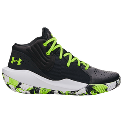 Boys' Grade School - Under Armour Jet 2021 - Black/White/Green