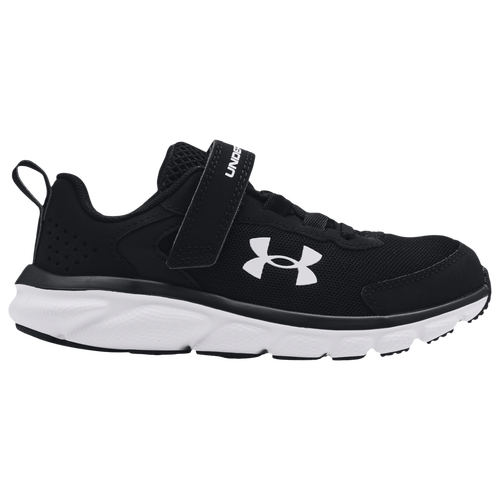 

Boys Under Armour Assert 9 Wide - Boys' Toddler Black/White/White Size 11.0
