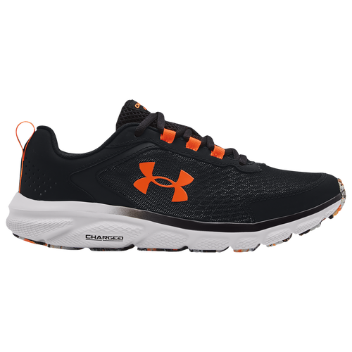 Under Armour Mens  Charged Assert 9 Marble In Black/halo Gray/blaze Orange