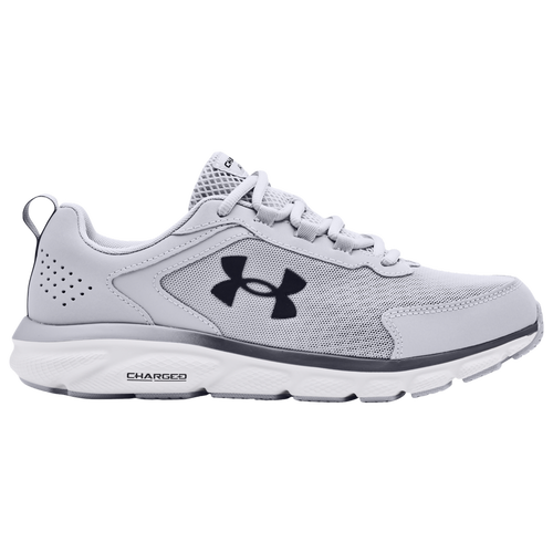 Under Armour Mens  Mens Charged Assert 9 Running Shoes In Mod Gray/white/white