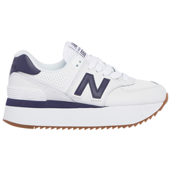 Women's - New Balance 574 Stacked  - Violet/White