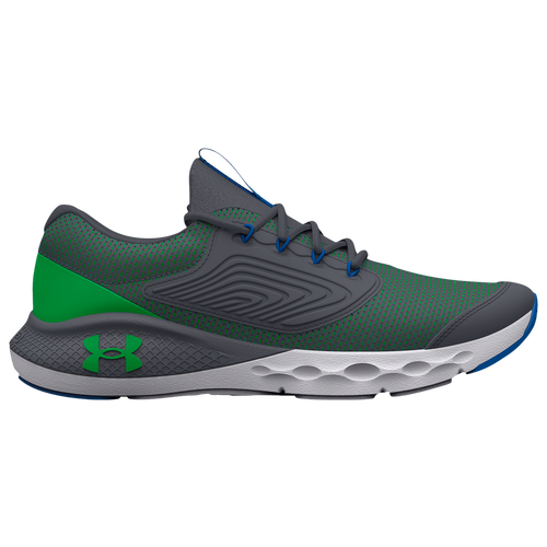 Under Armour Kids' Boys  Charged Vantage 2 In Pitch Gray/white/extreme Green