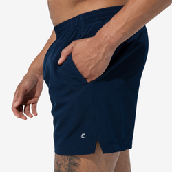 Men's - Eastbay Prize 5" Shorts with Boxer Brief Liner - Navy