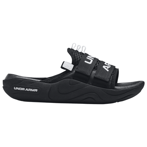 Under Armour Mens  Alpha Slides In Black/white